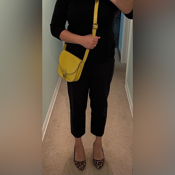 Fossil Austin Small Flap Crossbody Bag in Citrus Yellow - Picture 2 of 13